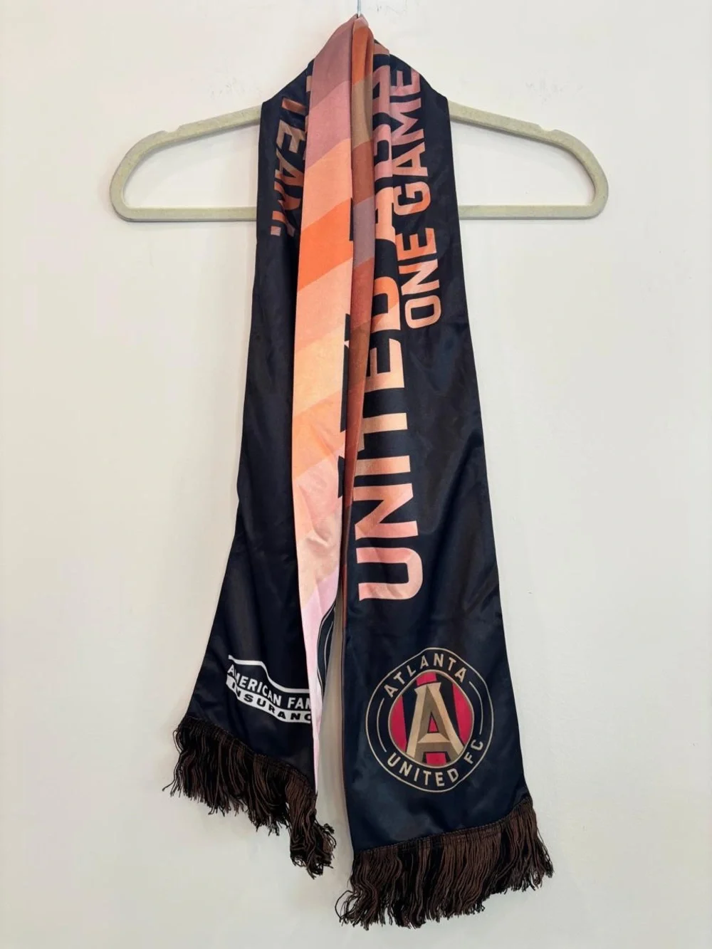 Atlanta United FC MLS American Family Insurance Promo Scarf Black #C20